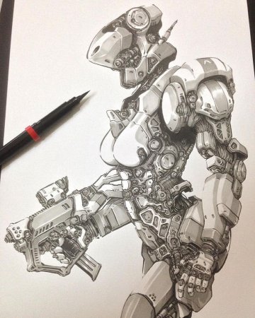 Киберпанк рисунки