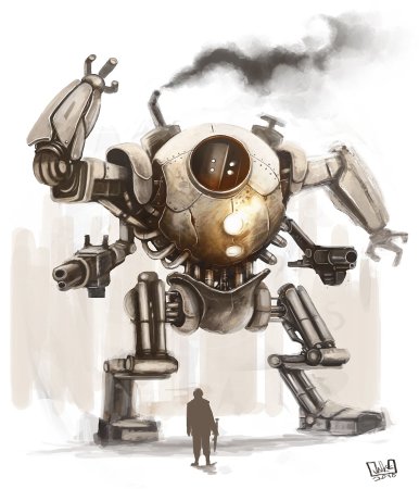 Стимпанк робот Механист