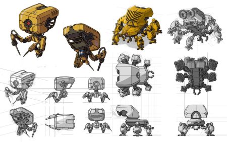 Концепт арты роботов