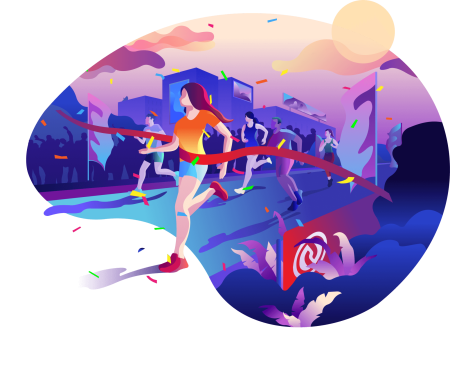 Марафон иллюстрация