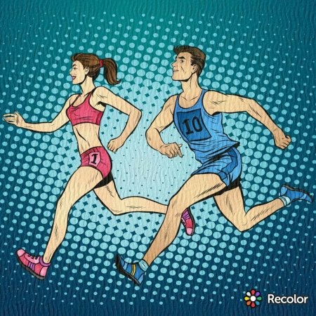 Марафон рисунок арт