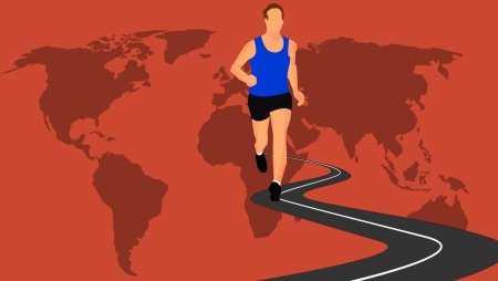 Марафон картинки нарисованные