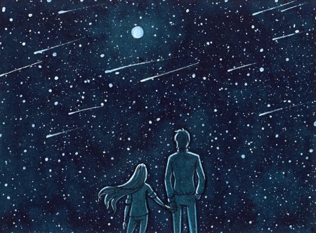 Нарисованное звездное небо