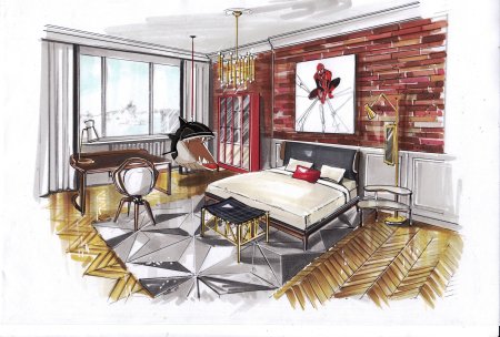 Эскиз интерьера