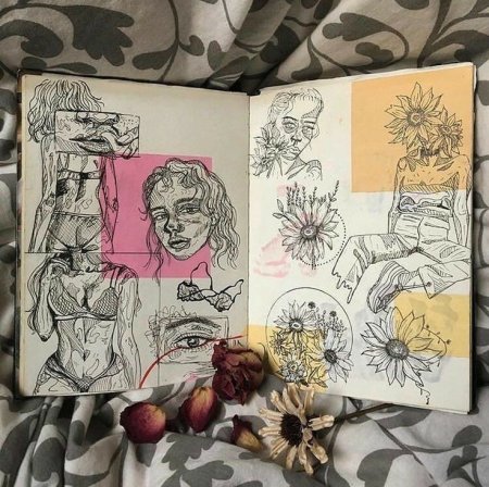 Рисунки для скетчбука космос