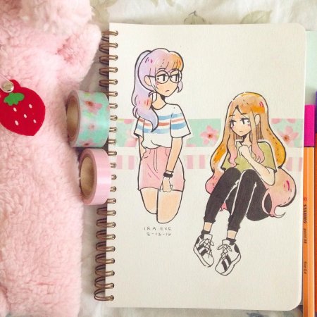 Маленькие рисунки для скейч бука