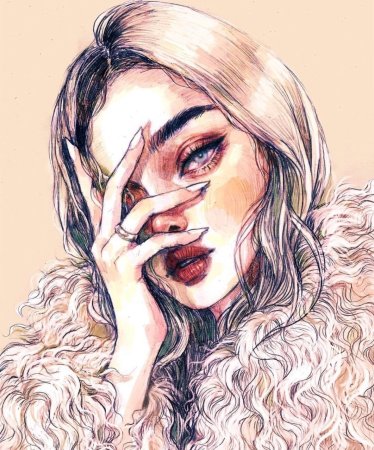 Девушка рисунок