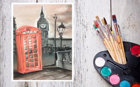 Лондон пастелью