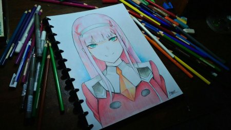 How to draw Zero two