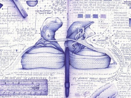 Рисунки ручкой в тетради