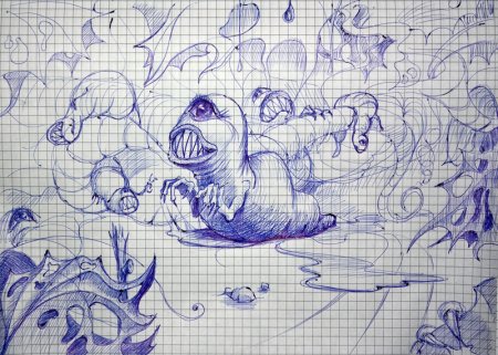 Каракули в тетради