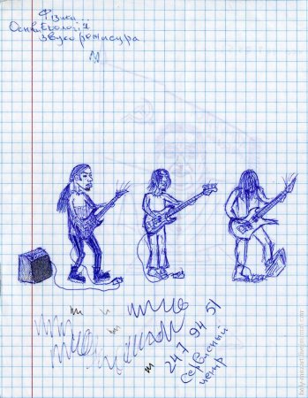 Рисунки ручкой в тетради