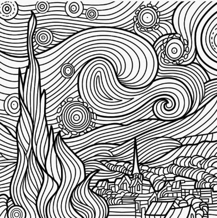 «Звёздная ночь» Ван Гог