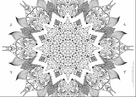 Раскраска Мандала
