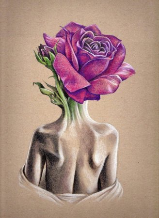 Необычные рисунки цветов