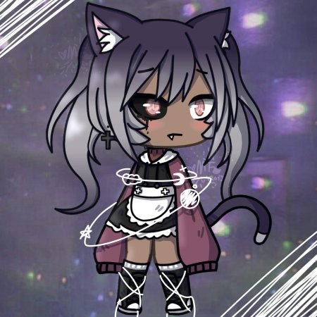 Гача лайф чёрные персы