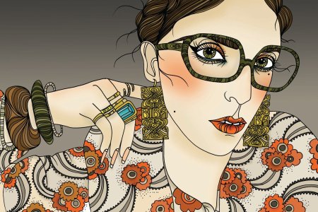 Девушка иллюстрация