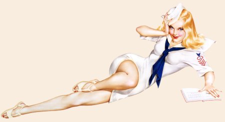 Пин ап девушки брюнетки