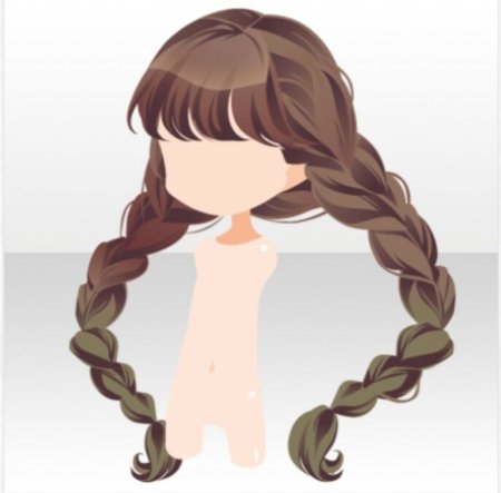 Коса прическа аниме