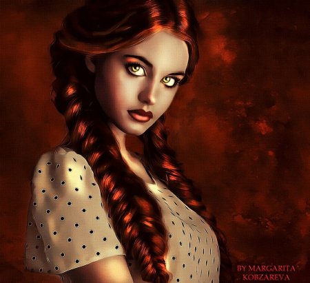 Девушка с рыжей косой
