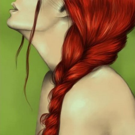 Волосы косичка для рисования