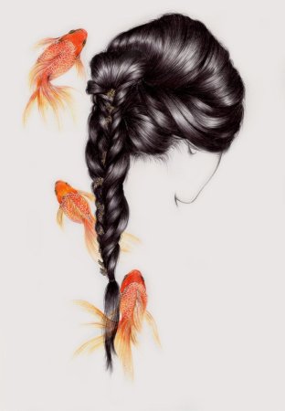 Аниме девочка с косичками