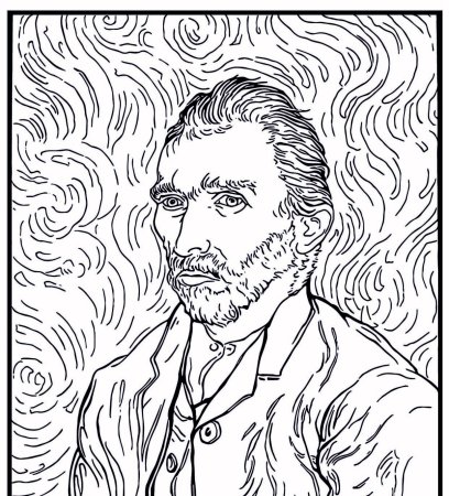 Ван Гог портрет рисунок