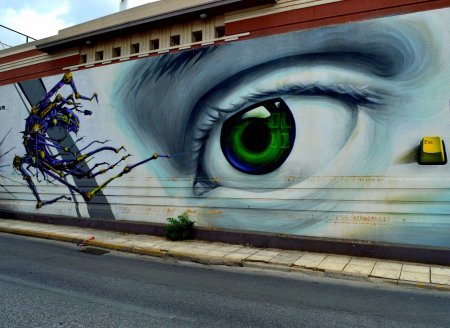 Стрит арт на стене