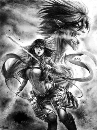 Тату атака титанов Эрен