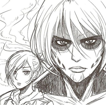 Атака титанов атакующий Титан арт