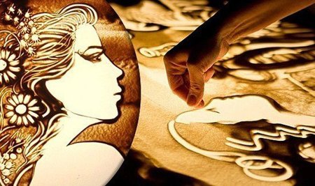 Рисование песком для взрослых