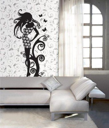 Стильные рисунки на стенах в квартире