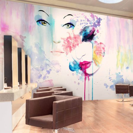 Роспись стен в салоне красоты