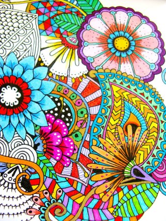 Арт терапия Зентангл