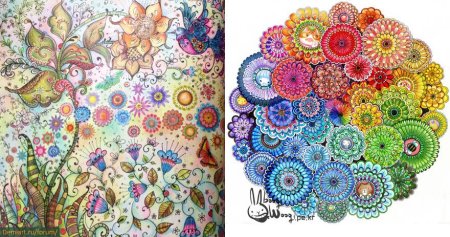 Рисунки антистресс в цвете