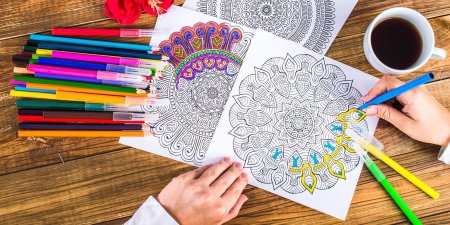 Раскраска абстракция