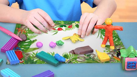 Лепим из пластилина с детьми