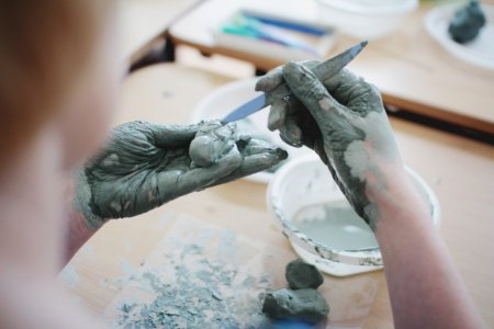 Арт терапия глина