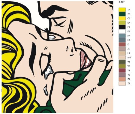 Рой Лихтенштейн поцелуй