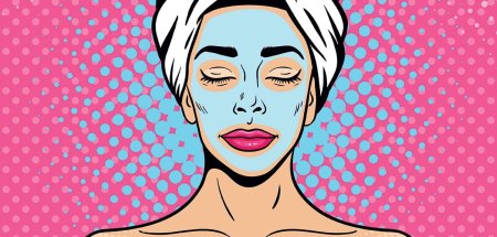Лицо поп арт