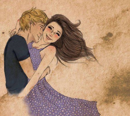 Влюбленные рисунок