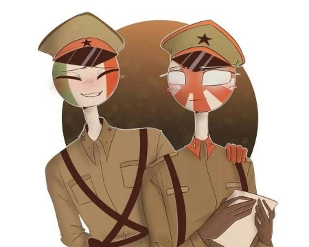 Countryhumans королевство Италия и японская Империя