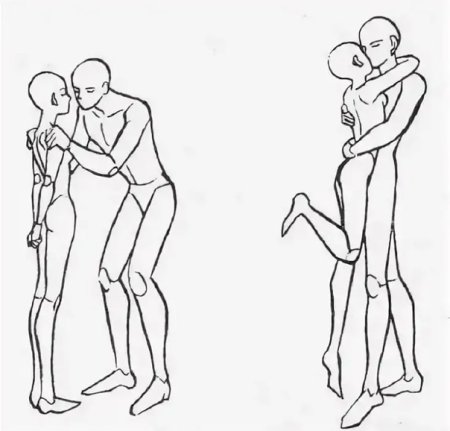 Позы для рисования пары