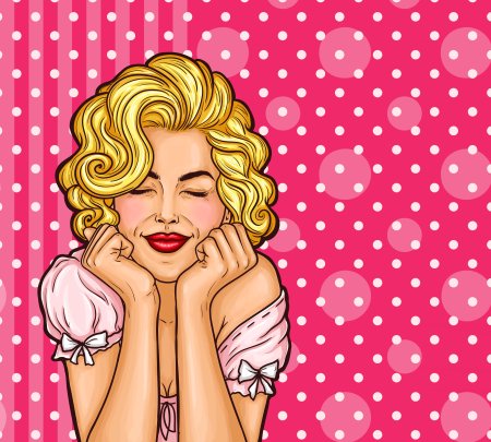 Женщина в стиле поп арт