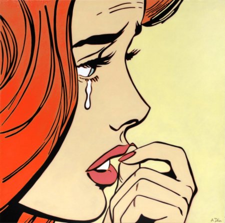 Девушки из комиксов поп-арт