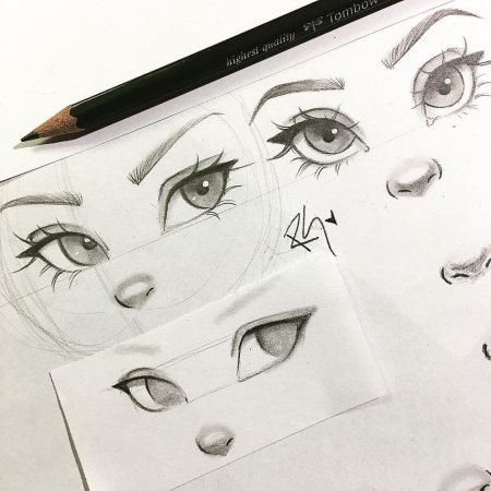 Стили рисования глаз