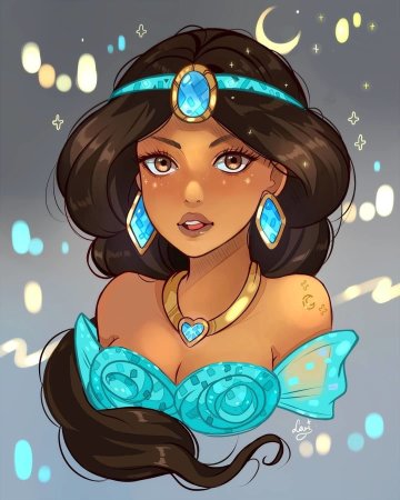 Жасмин принцесса Дисней аниме