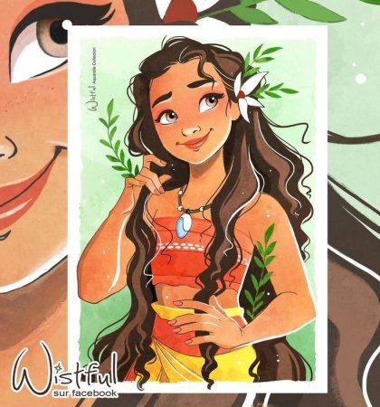 Wistful принцессы Моана