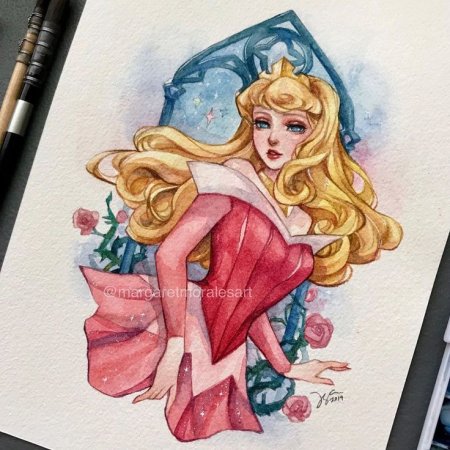 Аврора принцесса Дисней арт