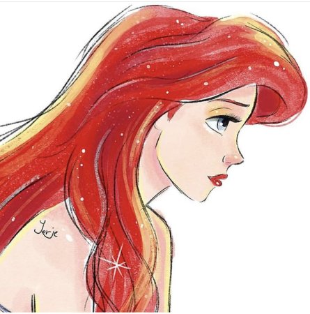 Ариэль Дисней арт
